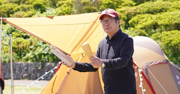 退職後の趣味　1日キャンプ（デイキャンプ）をしている画像